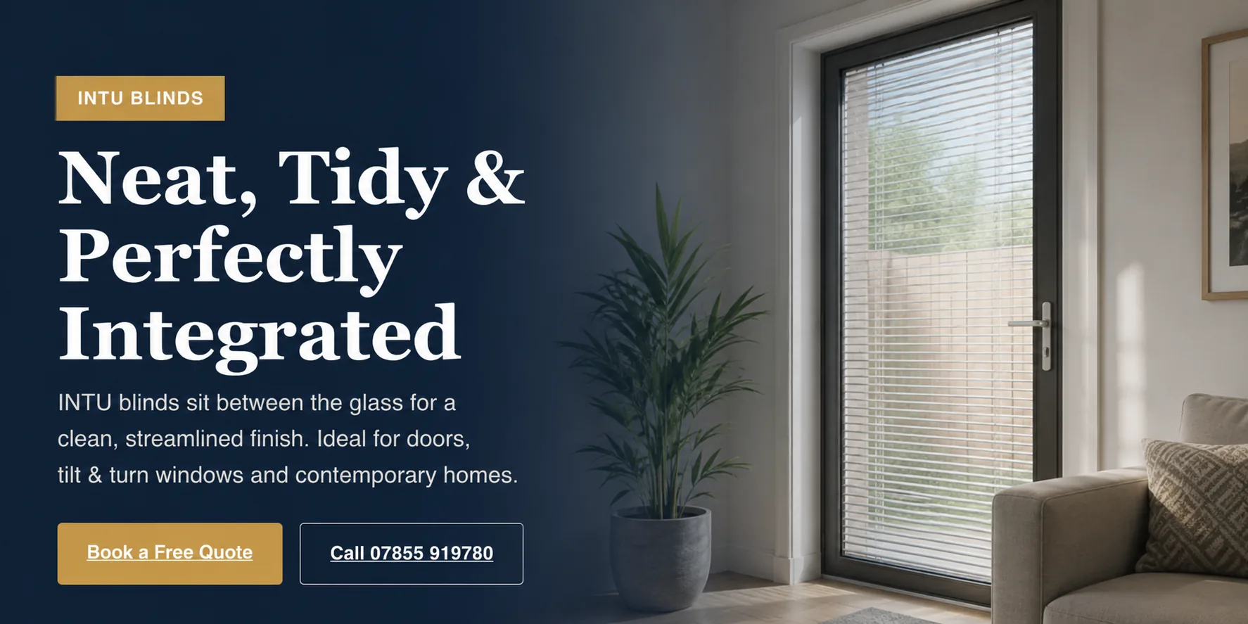 Intu blinds for bi fold doors