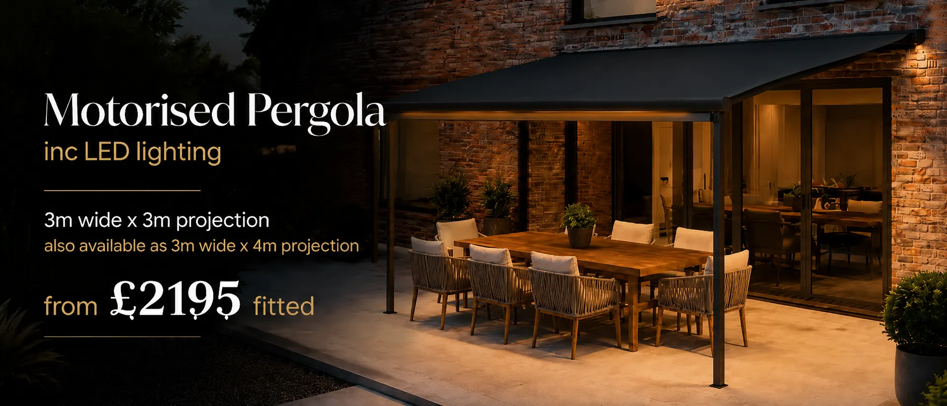 motorised pergola